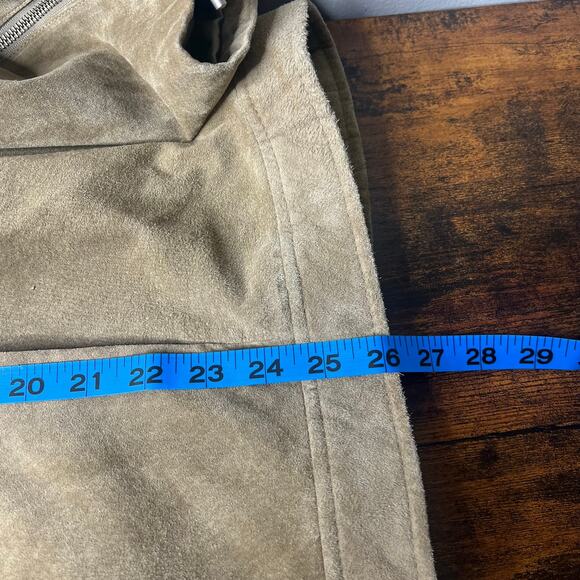 Vintage Pamela McCoy Brown Suede Leather Jacket Plus Size 3XL Western Zip Collar - Picture 14 of 14